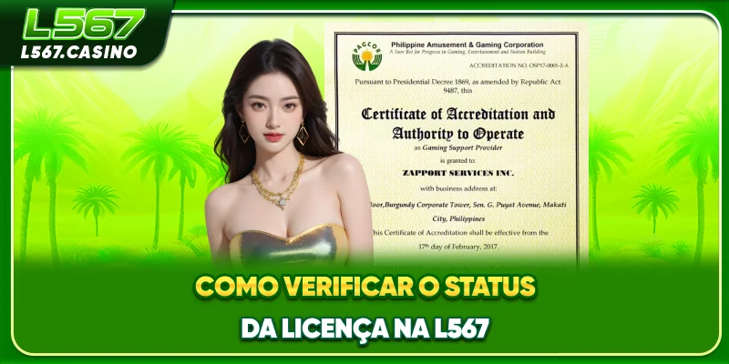 Como verificar o status da licença